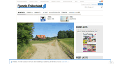 Desktop Screenshot of fjendsfolkeblad.dk